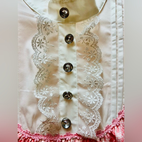 Bodyline Sweet Lolita Pink Floral OP Dress 2L Harajuku J-Fashion Kawaii 2011 New - Picture 3 of 14